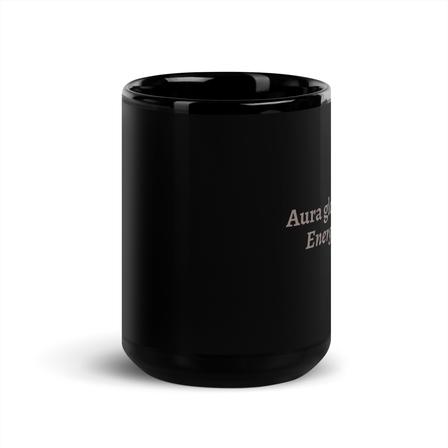Aura Glowing — Black Glossy Mug (15oz)