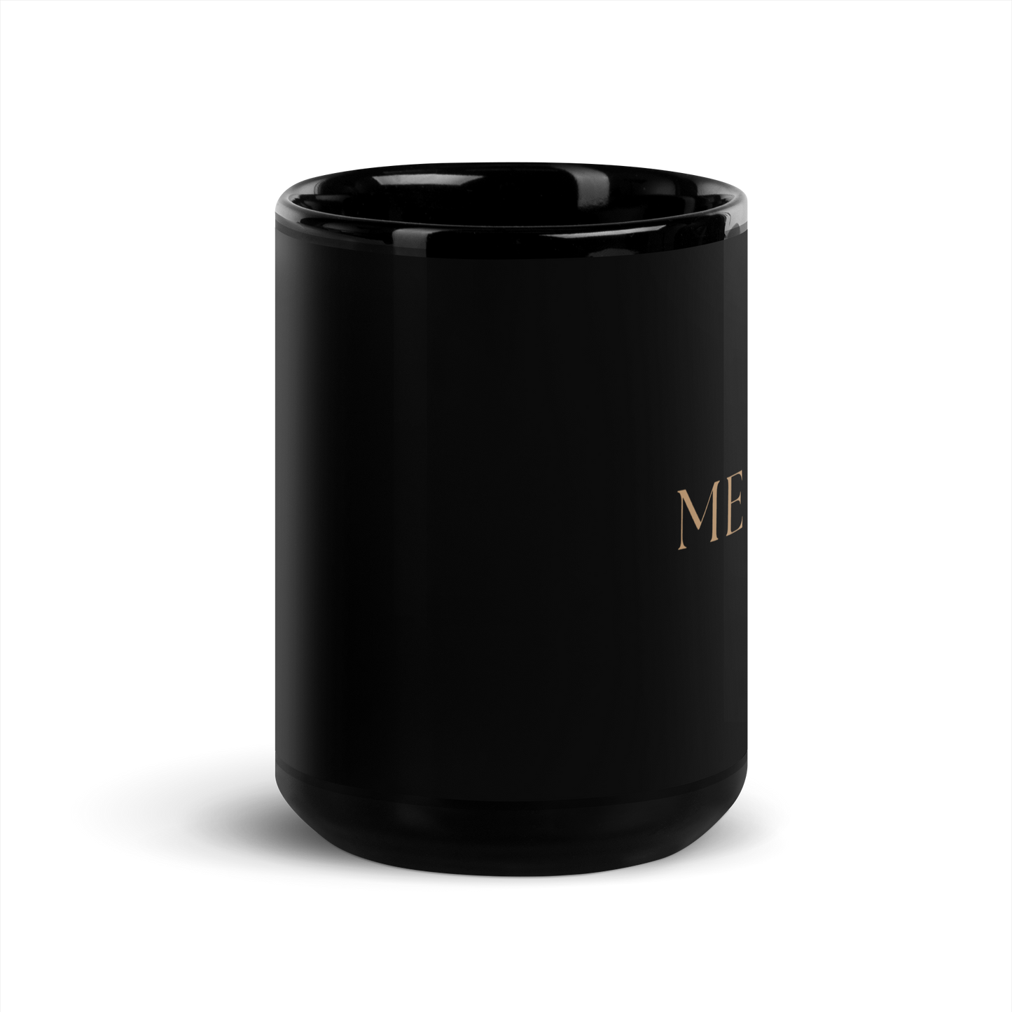 Me v. Me — Black Glossy Mug (15oz)