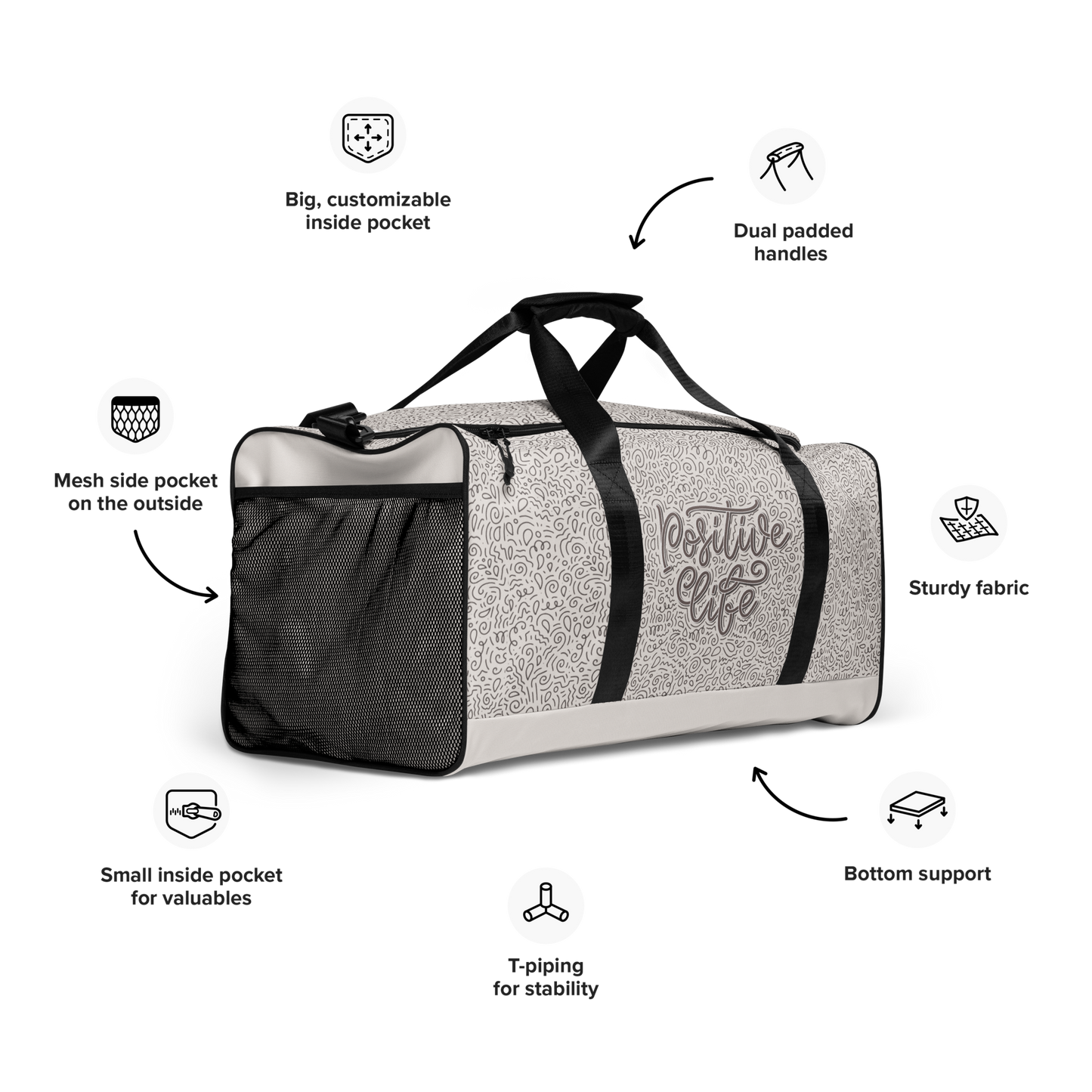 Positive Life - Duffle bag (Large)