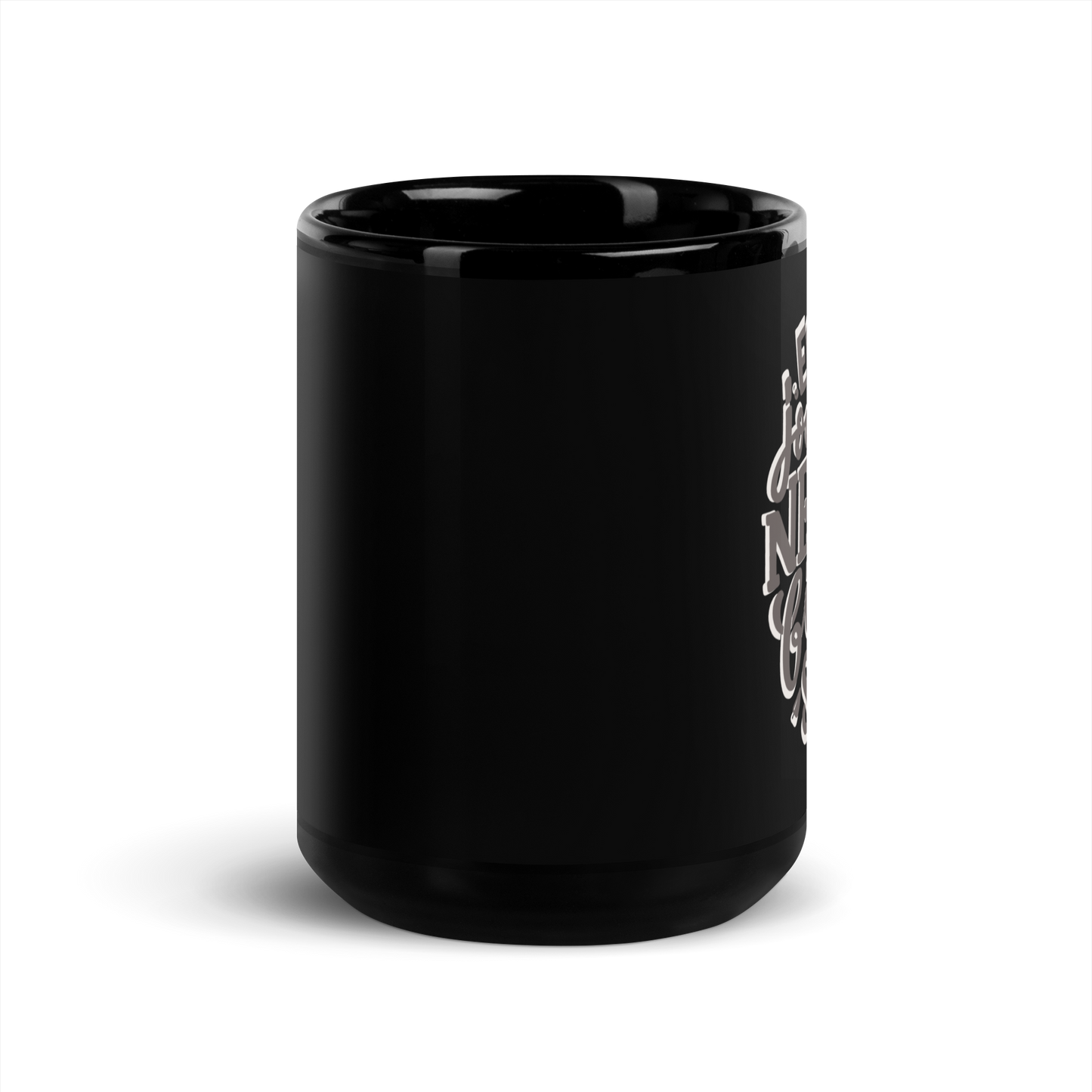 Every Journey — Black Glossy Mug (15oz)